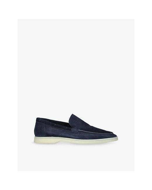 Aurélien Blue Yacht Suede Loafers for men