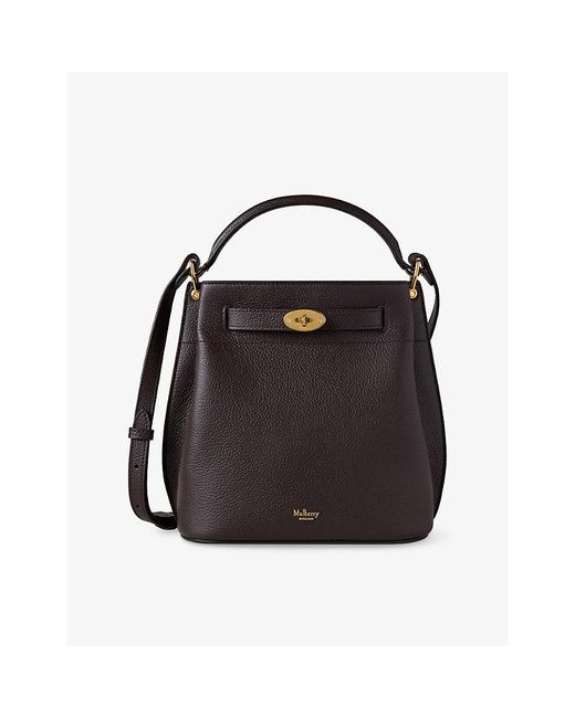 Mulberry Black Islington Small Leather Bucket Bag