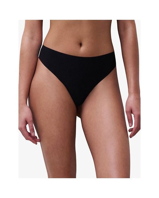 Chantelle Black Soft Stretch Seamless One-Size Thong