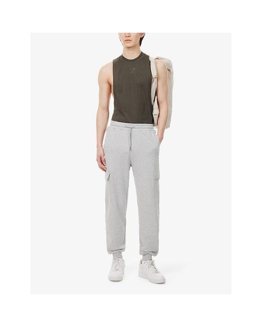 GYMSHARK Gray Rest Day Tapered-leg Cotton-jersey jogging Bottoms X for men