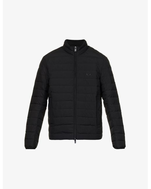 Emporio Armani Synthetic Quilted Brand-appliqué Boxy-fit Shell-down ...