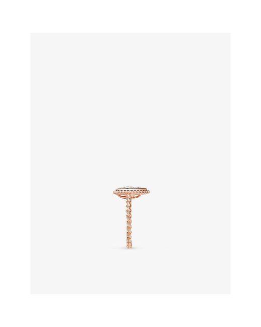 Boucheron White Serpent Bohème 18Ct Rose- And 0.15Ct Diamond Ring