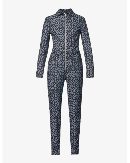 Tommy Hilfiger X Richard Quinn Stretchdenim Jumpsuit in Indigo (Blue
