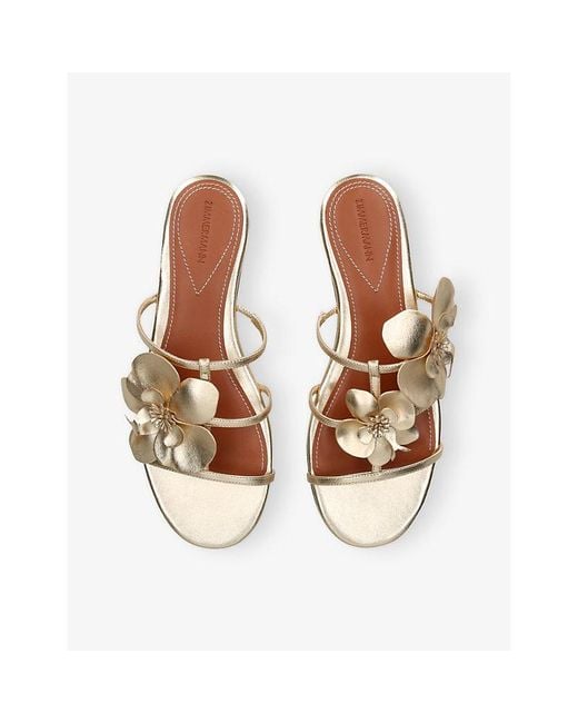 Zimmermann Natural Orchid Leather Sandals