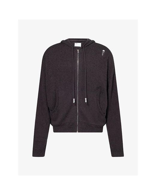 Paly Hollywood Blue Casentino Knitted Cotton Hoody for men