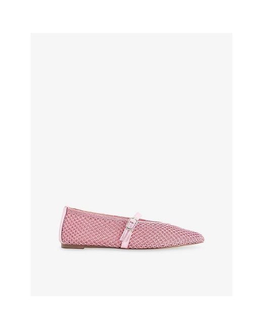 Steve Madden Pink Gayla Woven Ballet Flats