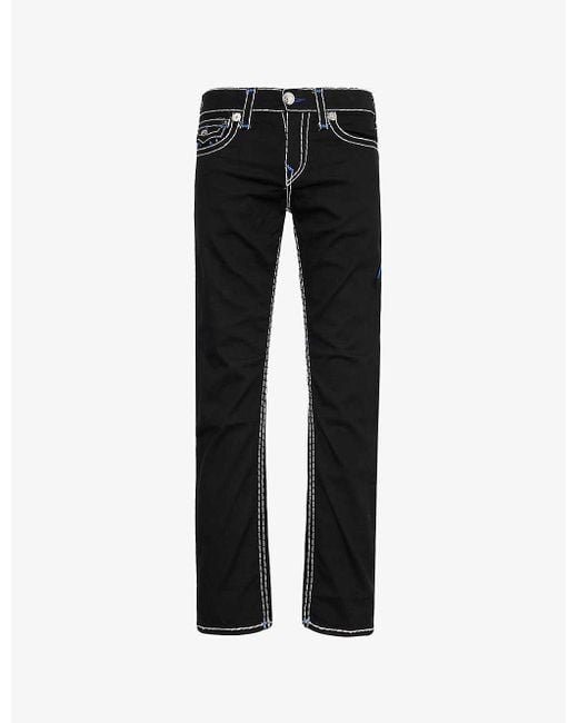 True Religion Black Ricky Stretch-denim Jeans for men