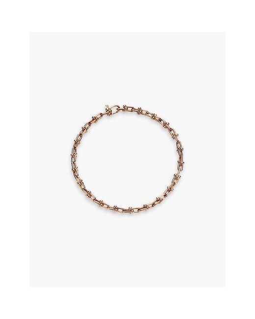 Tiffany & Co Metallic Tiffany Hardwear Micro Link 18Ct Rose- Bracelet