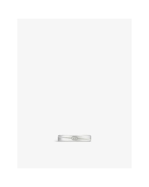 Gucci White Tag Sterling Ring