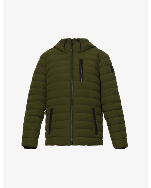 Moose Knuckles Synthetic Hooper Quilted Shell-down Hooded Jacket in Green for Men | Lyst