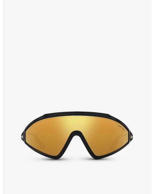 Tom Ford Metallic Tr001794 Square-frame Acetate Sunglasses