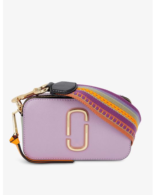 Marc Jacobs Snapshot Leather Crossbody Bag in Purple Lyst Australia