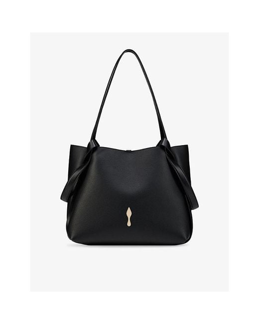Christian Louboutin Black Bettina Small Leather Tote Bag