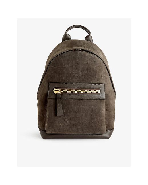 Tom Ford Buckley Tophandle Leather Backpack in Brown for Men Lyst