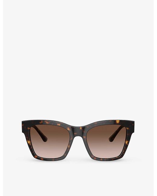 Dolce & Gabbana Black 0dg4384 Sqaure-frame Acetate Sunglasses