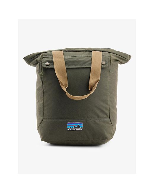 Patagonia Green Brand-patch Waxed-canvas Tote Bag for men