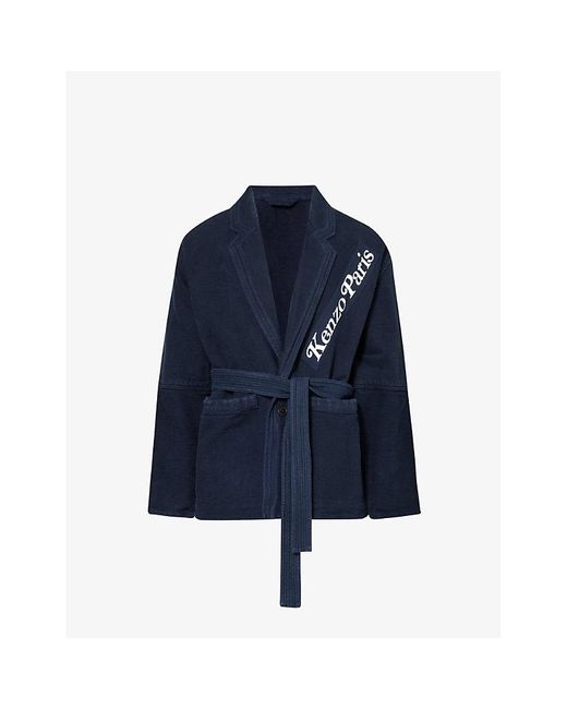 KENZO Blue X Verdy Workwear Relaxed-fit Cotton Jacket for men
