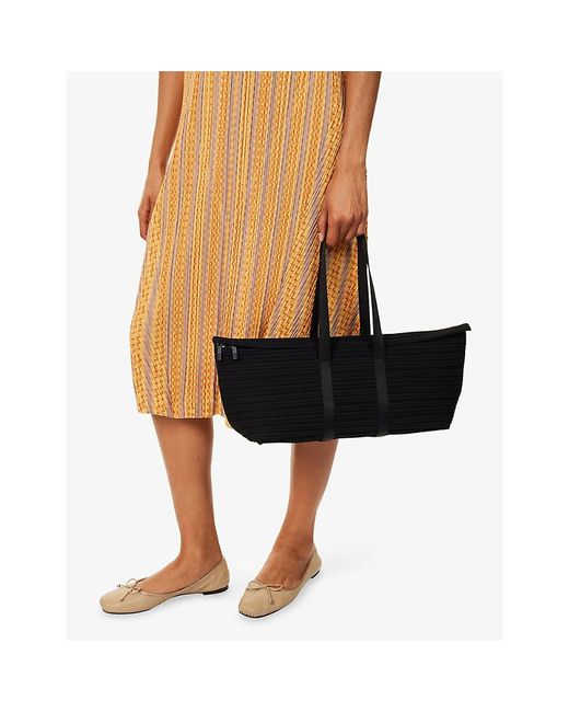 Pleats Please Issey Miyake Black Pleats June Boston Bag
