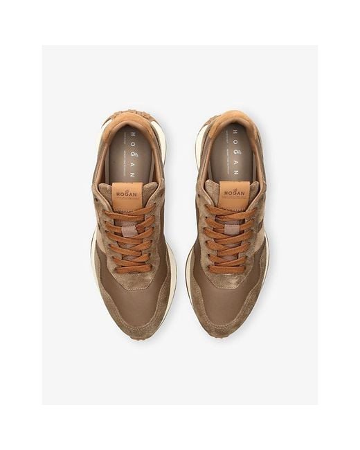 Hogan Natural Allacciato Suede Trainers for men