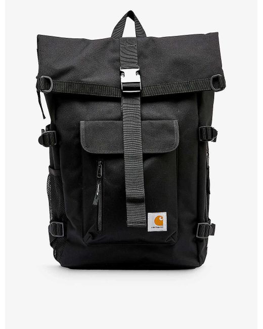 Carhartt WIP Black Philis Water-repellent Recycled-polyester Backpack for men