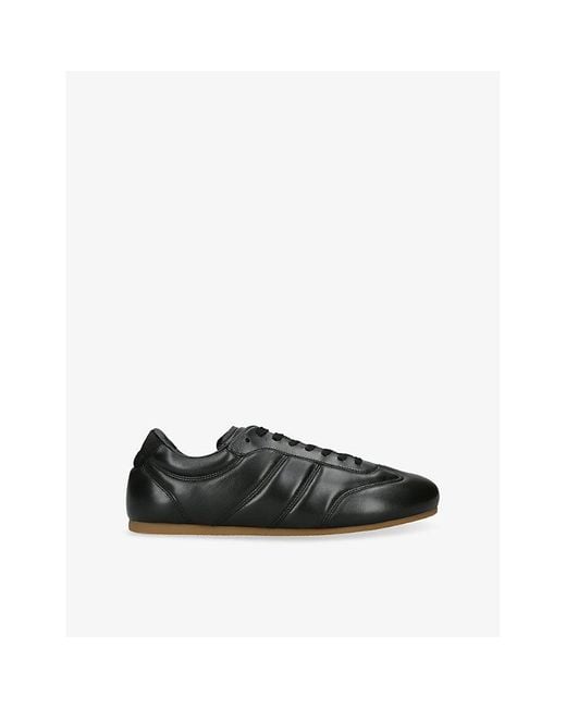Lemaire Black Soft Runner Leather Trainers for men