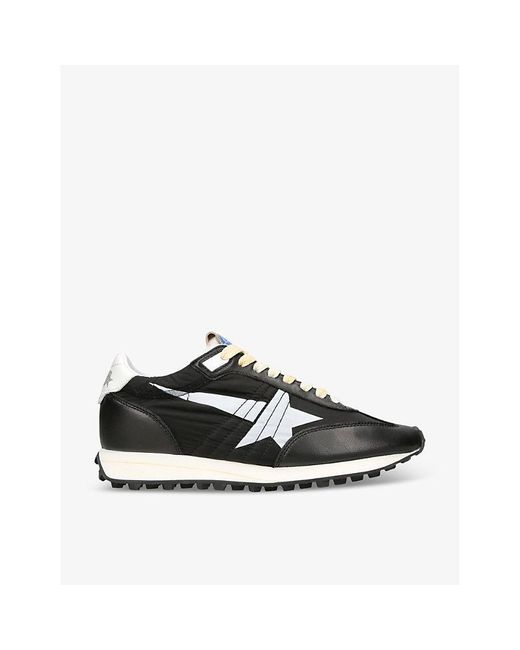 Golden Goose Deluxe Brand Black Marathon 90167 Runner Leather And Mesh Low-top Trainers