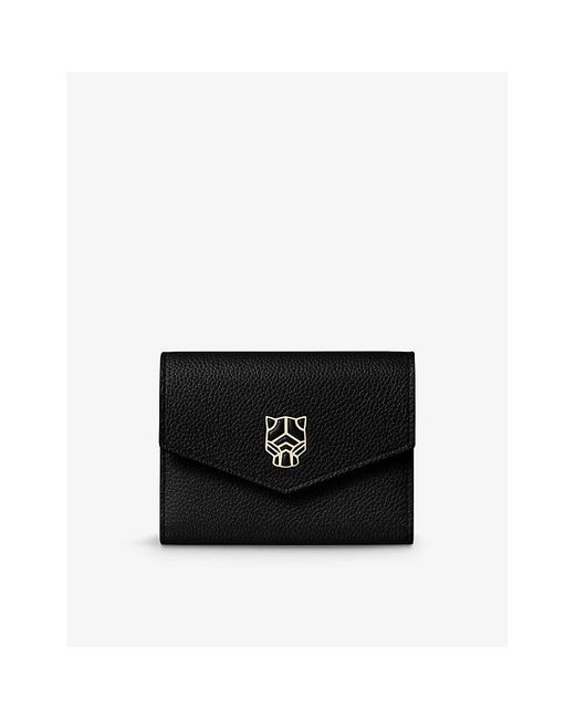 Cartier Black Panthère De Leather Wallet