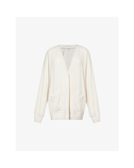 Skin White Nicolette Relaxed-fit Stretch-woven Cardigan
