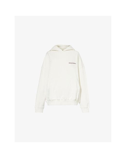 ADANOLA White Marshmallow Ada Oversized Cotton-Jersey Hoody