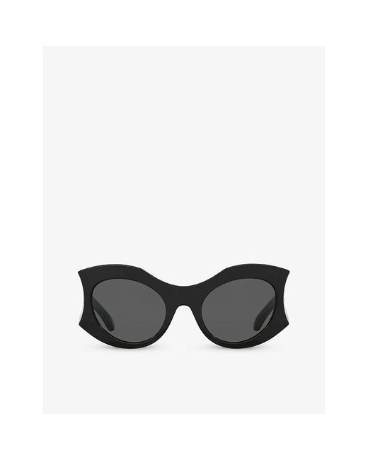 Balenciaga Black Bb0256s Cat-eye Acetate Sunglasses