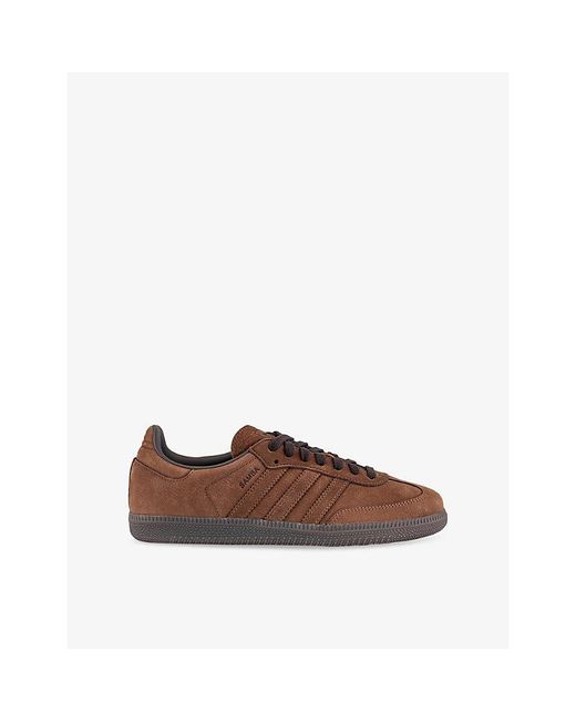 Adidas Brown Samba Og Suede Trainers
