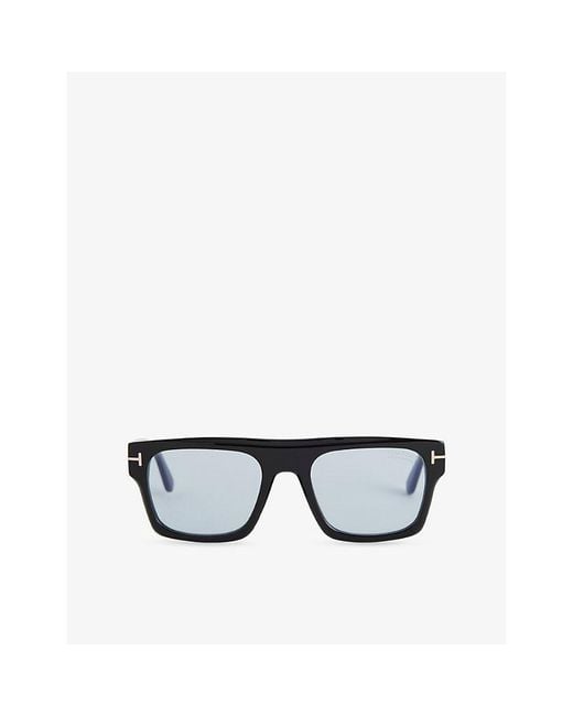 Tom Ford Black Ft0907 Dunning Square-Frame Acetate Sunglasses for men