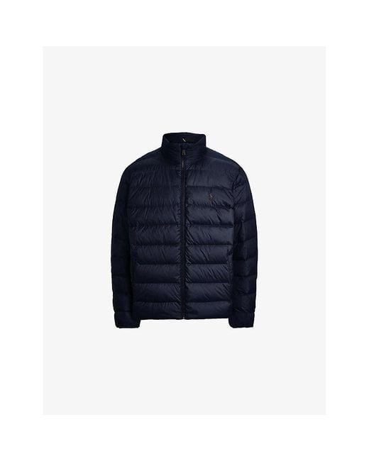 Polo Ralph Lauren Blue The Colden Packable Down Bomber Jacket for men
