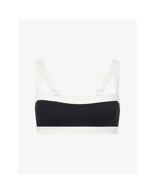 Cheap Monday Black Outpost Square-Neck Sports Bra