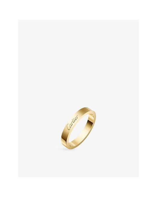 Cartier Metallic C De 3Mm 18Ct- Wedding Ring for men