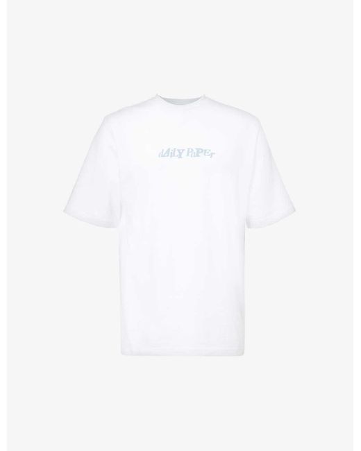 Daily Paper White Unified Logo-print Cotton-jersey T-shirt X for men