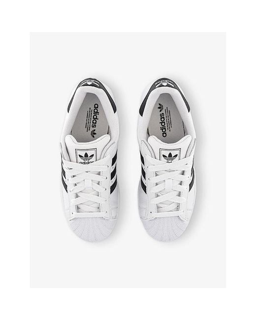 Adidas White Superstar Ii Leather Trainers for men
