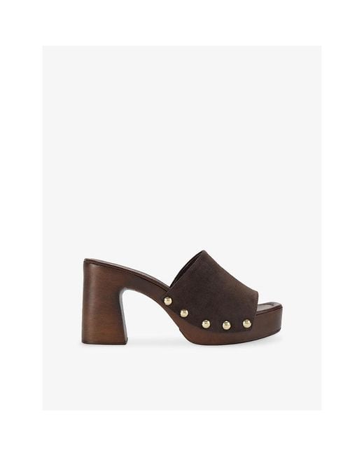 Carvela Kurt Geiger Brown Novella Suede Heeled Mules