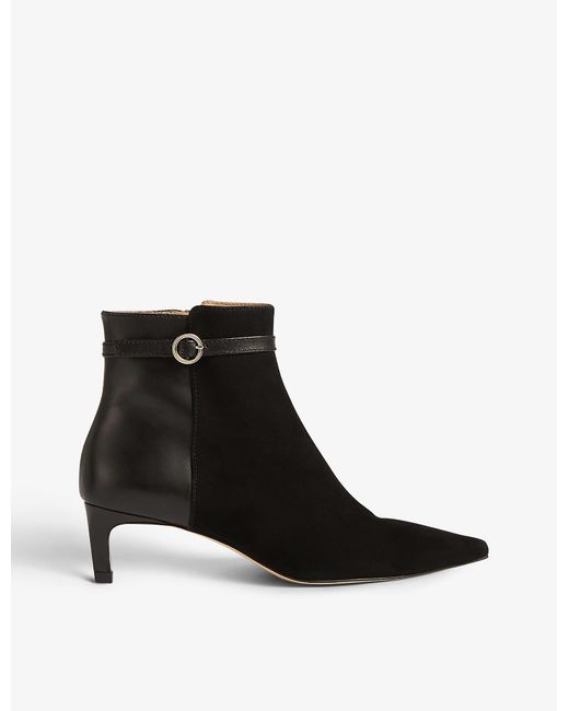 LK Bennett Alma Panelled Suede And 