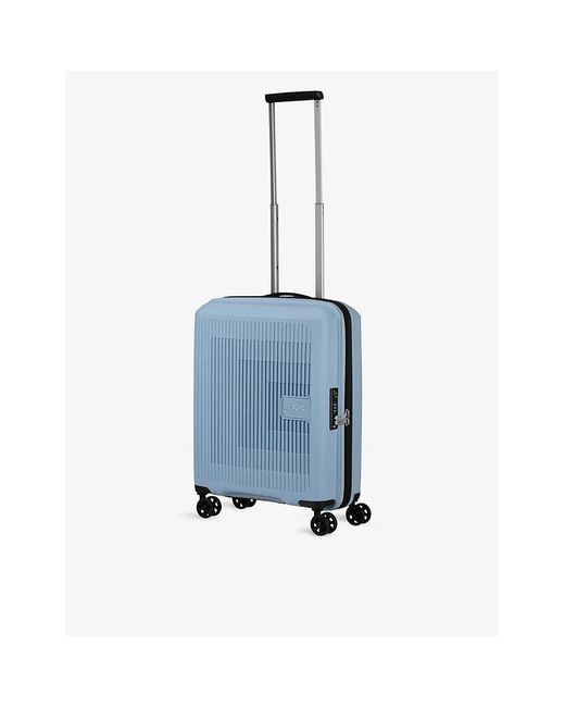 American Tourister Blue Aerostep Expandable Four-wheel Suitcase