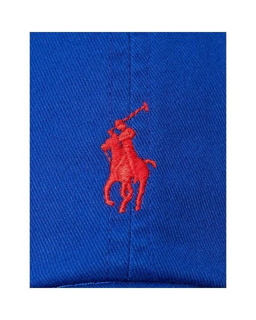 Polo Ralph Lauren Blue Logo-Embroidered Cotton Baseball Cap