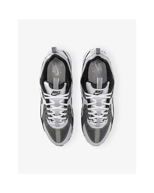 Nike White Air Max 90 Drift Leather And Mesh Trainers for men