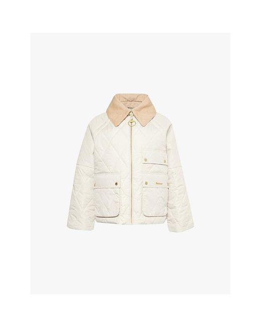 Barbour Natural Milby Quilted Shell Jacket