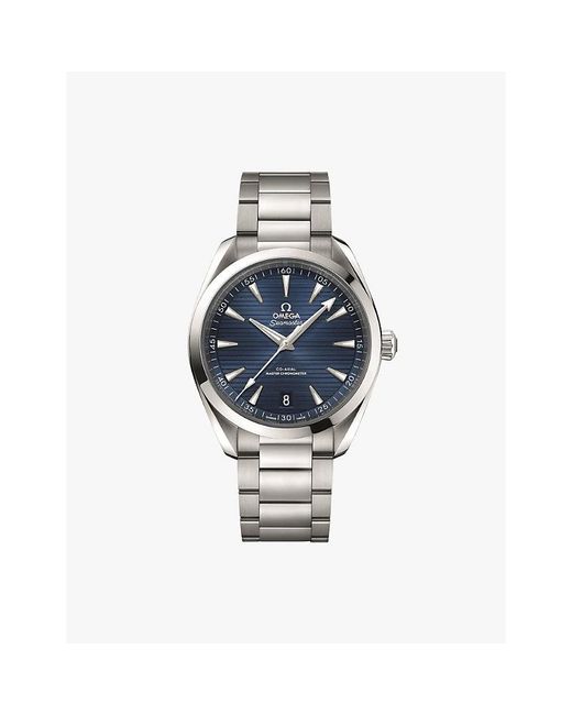 Omega Blue 220.10.41.21.03.004 Seamaster Aqua Terra Steel Automatic Watch for men
