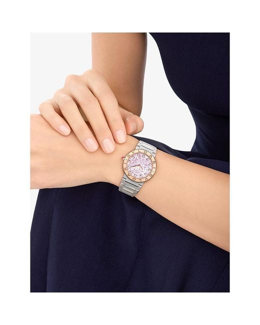 BVLGARI Pink Lady 18Ct Rose And Stainless-Steel Quartz Watch