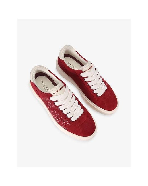 Kurt Geiger Red Albion Retro Suede Trainers for men