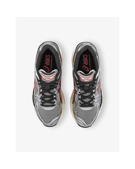 Asics White Gel-Kayano 14 Mesh Low-Top Trainers
