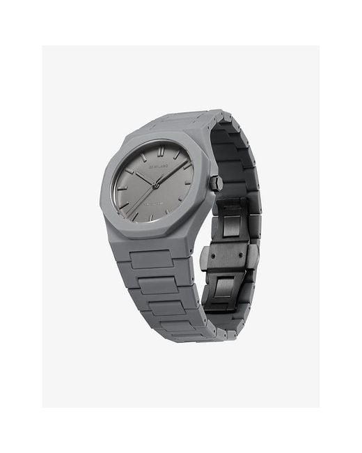D1 Milano Gray D1-Pcbu03 Polycarbon Akebia Polycarbonate Quartz Watch for men