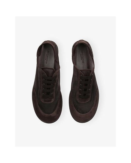 Dear Frances Black Balla Mesh And Suede Trainers