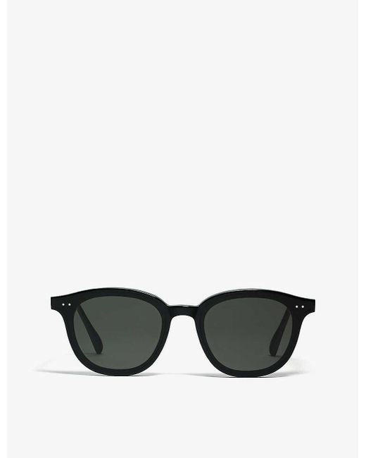 Gentle Monster Womens Black/grey Lens Lang-01 Flatba Acetate Square-frame Sunglasses 1size
